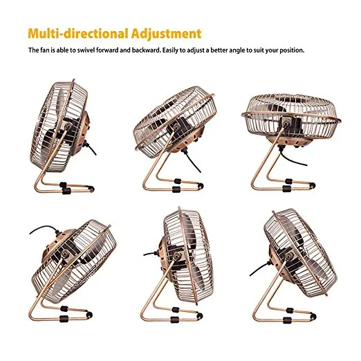 Mini USB Table Desktop Personal Fan (Metal Design,Antique Quiet Operation; 3.9 feet USB Cable, High Compatibility Mini USB Table Desktop Personal Fan (Metal Design,Antique Quiet Operation; 3.9 feet USB Cable, High Compatibility