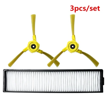 

2PCS Side Brush+1PC Hepa Filter for LG Hom Bot VR6270LVM VR65710 VR6260LVM series Robot Vacuum Cleaners Parts Accessories