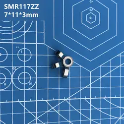 Бесплатная доставка Высокое качество SMR117ZZ (10 шт) 7*11*3 мм нержавеющая сталь миниатюрные SMR117 zz, шариковые подшипники SMR117-ZZ