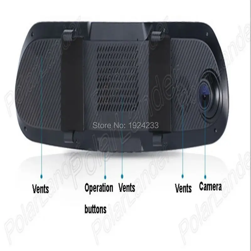Full HD 5.0 дюймов Марки Автомобиля камера Android GPS WiFi FM Парковка Зеркало Заднего Вида HD Камера DVR