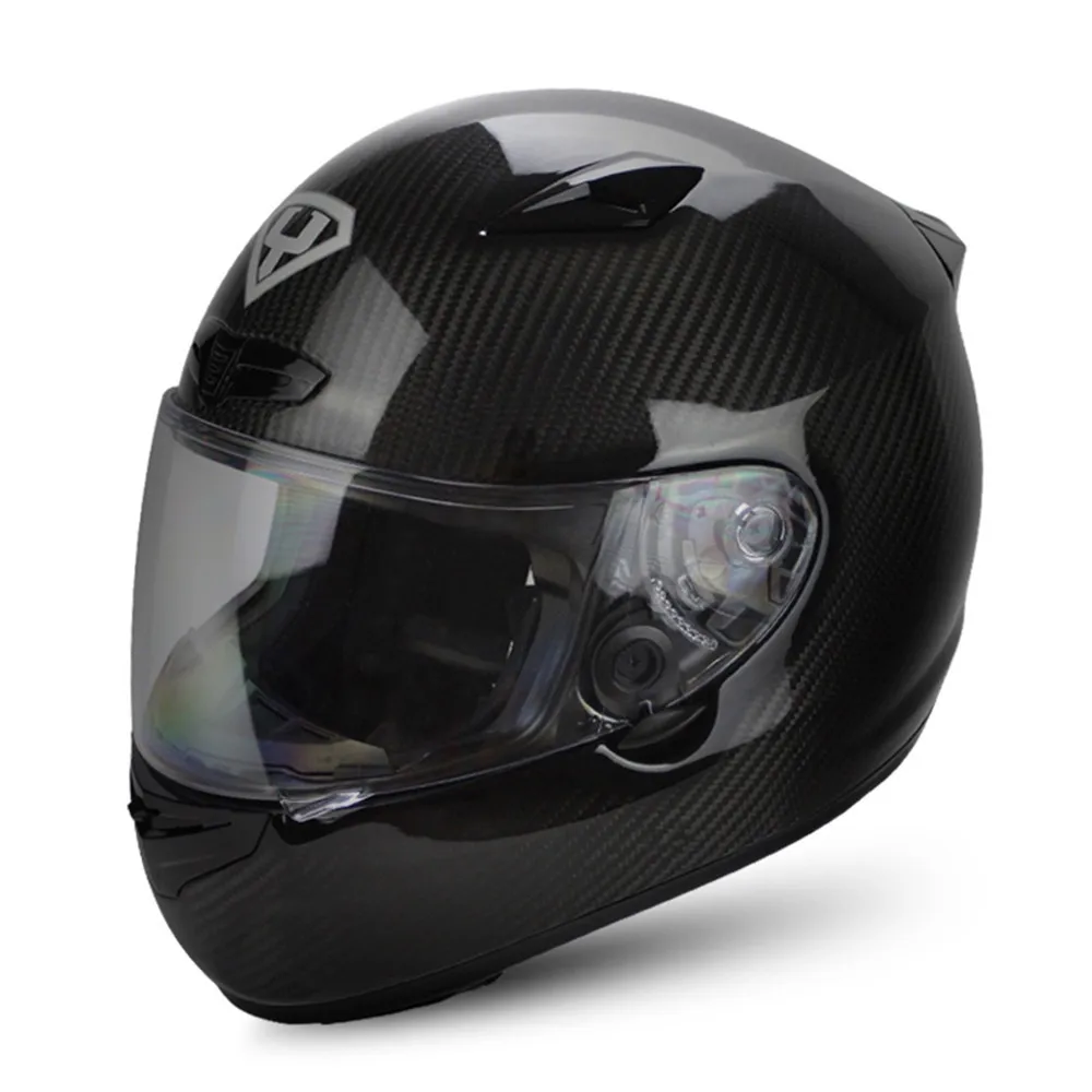 Carbon Fiber YOHE Full Face Motorcycle Helmet Motobike Motocicleta
