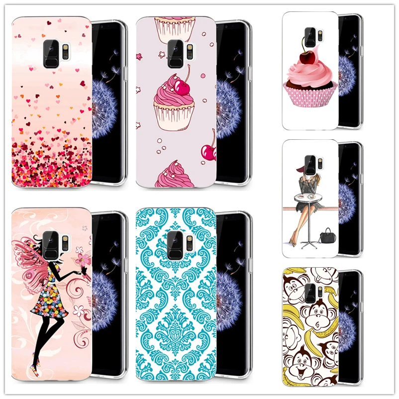 For Samsung Galaxy S3 S9 S9Plus S8 Plus S7 edge Note 8 TPU Soft red love design Marble Painted pattern Case Funda R066 |