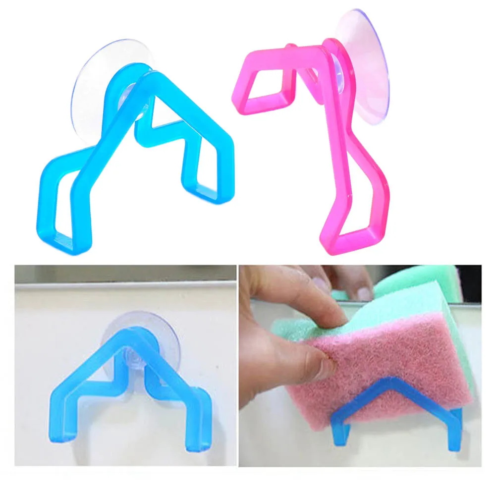 

Sundries Dish Cloths Rack Suction Sponge Holder Clip Rag Storage Rack Wall Mounted Type Kitchen Bathroom Accessories
