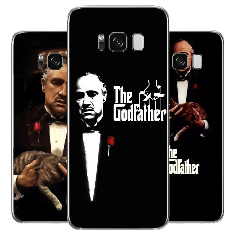 DREAMFOX N038 Godfather Soft TPU Silicone Cover For Samsung Galaxy Note S 3 4 5 6 7 8 9 Edge Plus Grand Prime Case |