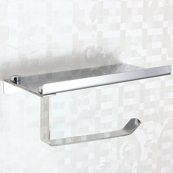 

Stainless Steel Tissue Holder Hanging Toilet Roll Paper Holder Towel Rack Mobile Phone Soap Shelf For Bathroom Accessories