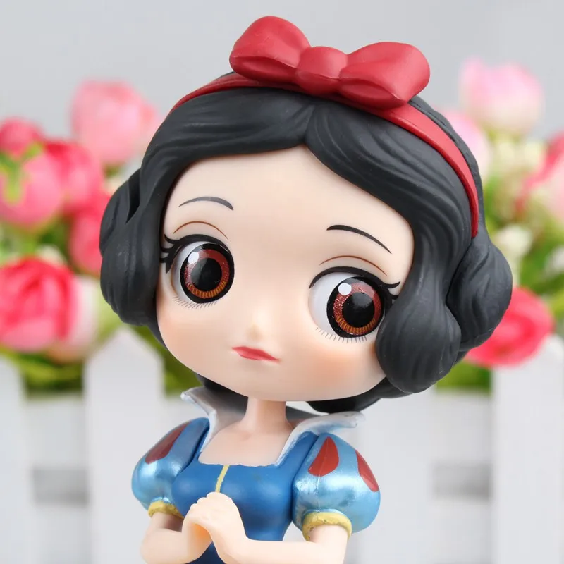 2017 Movie Cartoon Princess Snow White Action Figure Model Toys Big Eyes Snow White Dolls Cake Home Decor 14cm  (4)