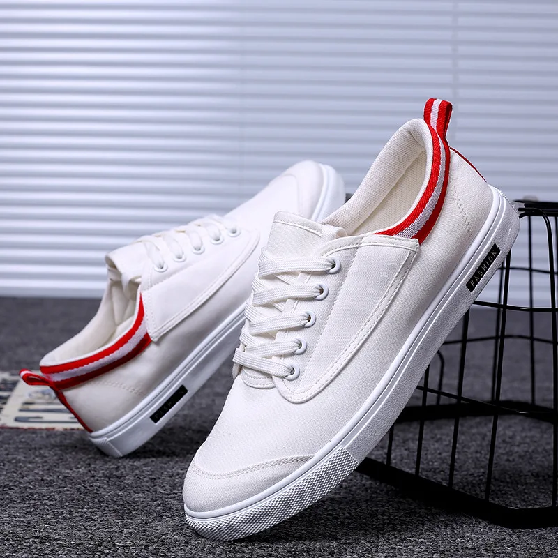 comfortable white canvas shoes