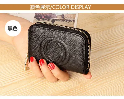 

Designer brand Women Wallets short genuine Leather Purse Ladies Card holders For Women Clutch Female Purse Money Clip Wallet