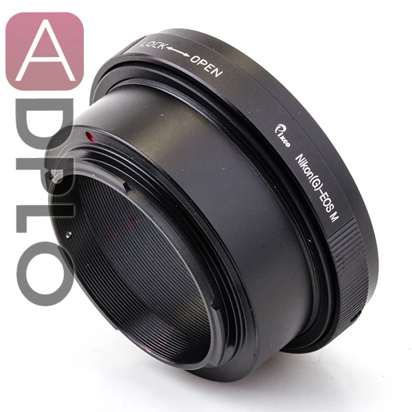 Aperture Control Adapter Ring Suit For Nikon G AF-S AI F Mount Lens To Canon EOS M EOS M2 EF-M EOS-M Adapter Mirrorless Camera