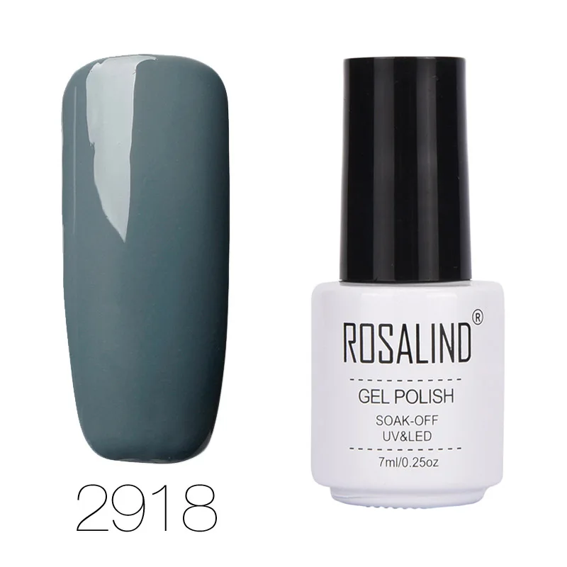 ROSALIND 7 мл УФ-гель для ногтей полуперманентный эмалированный лак для ногтей художественный дизайн Prime UV светодиодный акриловый лак для ногтей - Цвет: RC2918