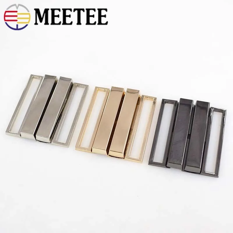 Meetee 1 шт. 40 мм/50 мм металлическая пряжка пуховик ремень одежда Tri glide Регулируемый