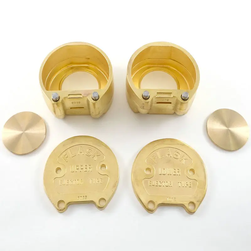 DENTAL LABORATORY LAB SPRING PRESS COMPRESS WITH TWO FLASK BRONZE (4)