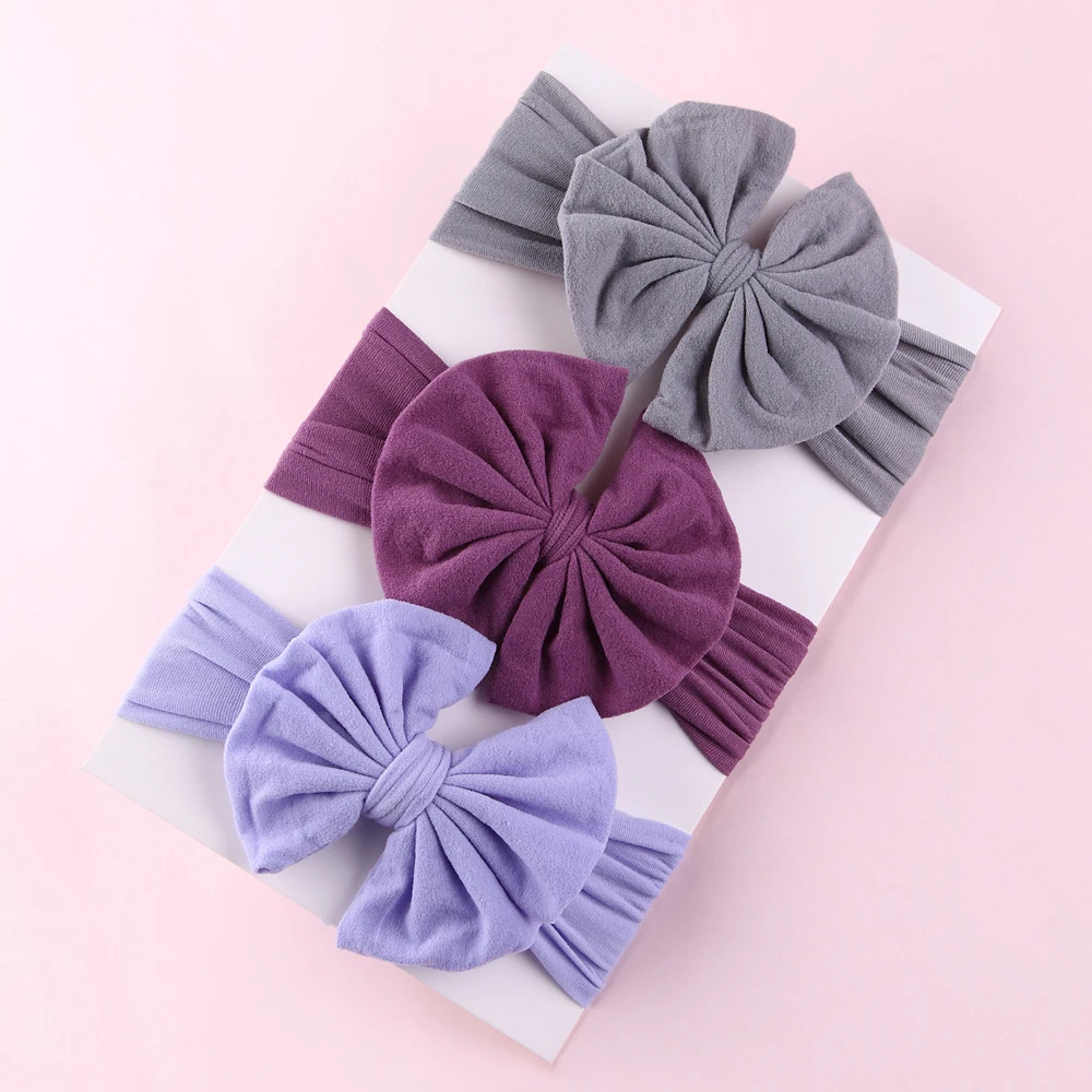 

15pc/lot Newborn Messy Bow Headbands,Soft Wide Nylon Headbands Turband Head wraps,Children Girls Photo Props Hair Accessories
