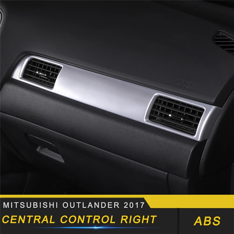 

For Mitsubishi Outlander 2017 Car Styling Central Control Right Side Panel Cover Trim Frame Sticker Interior Accessories