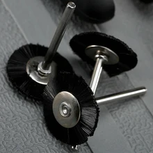 5 шт. плоское нейлоновое колесо со щетиной проволоки щетки в основном используются для снятия заусенцев края пассивации и обработки поверхности