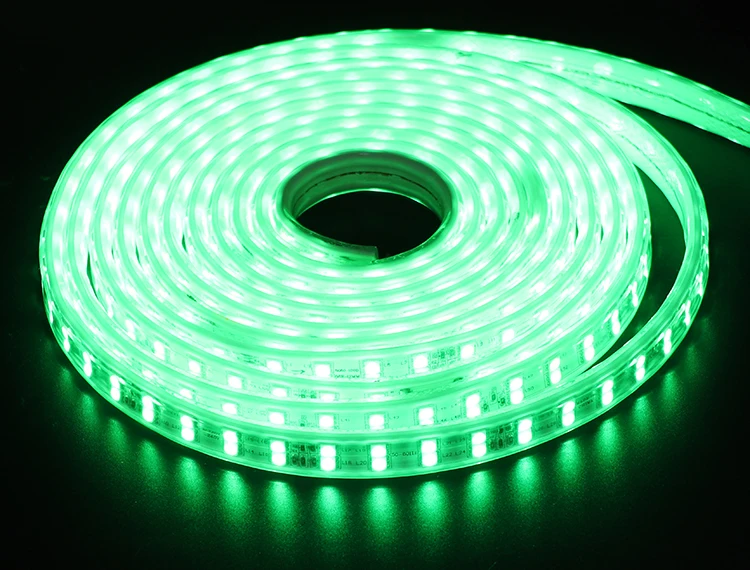 Tira do Diodo Emissor de Luz de Alto App e Remoto Rgb Brilho 220 v Tira Conduzida Impermeável 220 v 120 Leds e m Fita Fita Ledstrip Smd5050 il 19 Cheap Tiras de LED