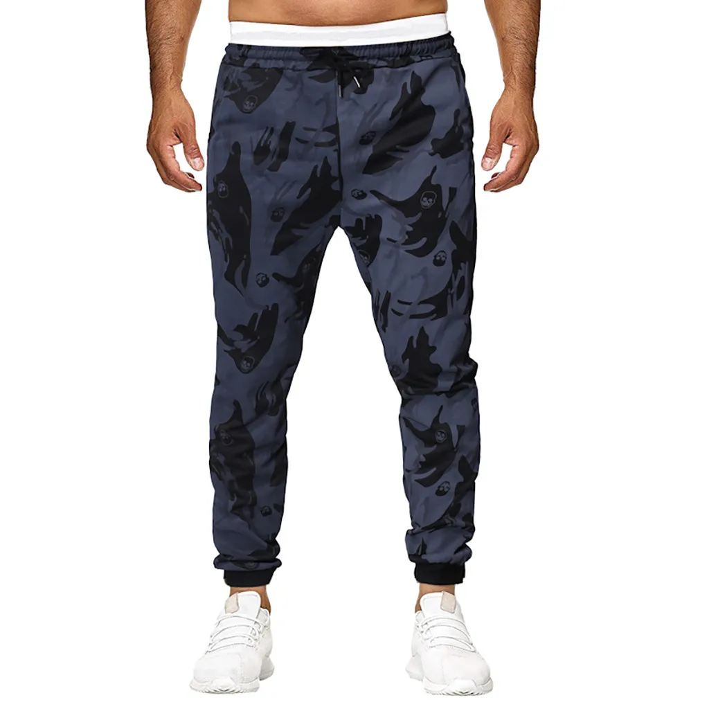 

Men Sweatpants Camouflage Printed Overalls Casual 2019 Hip Hop Male Trousers Men Joggers Elastic Waist Casual Leggings Pants