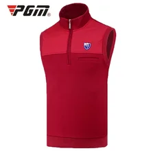 Pgm жилет для гольфа для мужчин ветрозащитный Теплый утолщенный жилет куртка мужские без рукавов флис спортивный жилет Гольф куртки D0513
