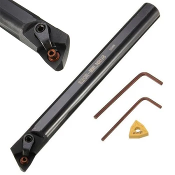 

1pc S20R-MWLNR08 Tool Holder Boring Bar 20*200mm +WNMG0804 Insert with Wrench For Lathe Turning Tool