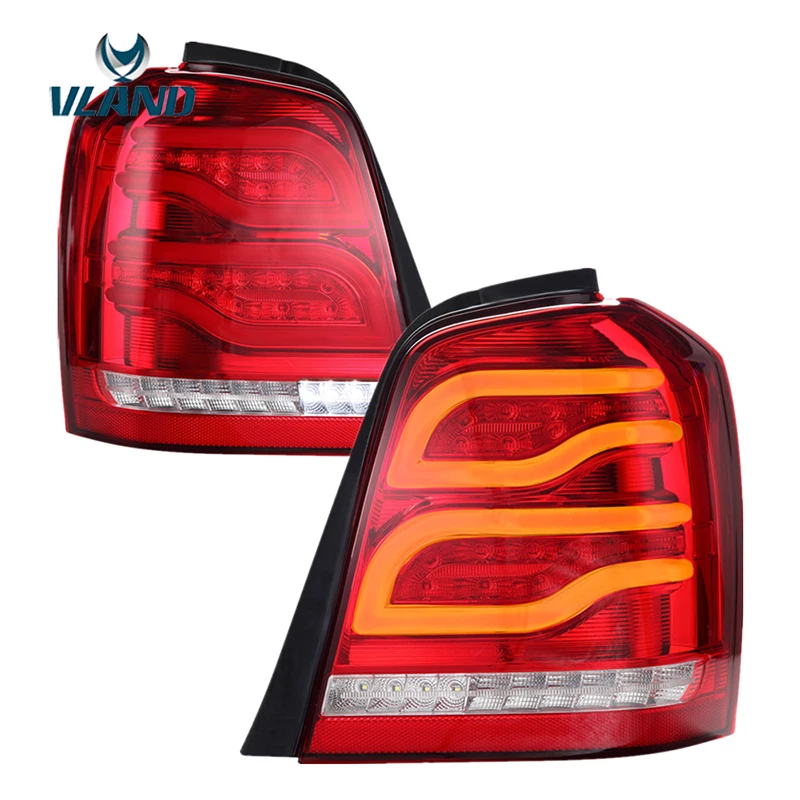 Vland Factory Car Accessories Tail Lamp for Toyota Highlander 2000-2007 LED Light with DRL+Reverse+Signal | Автомобили и