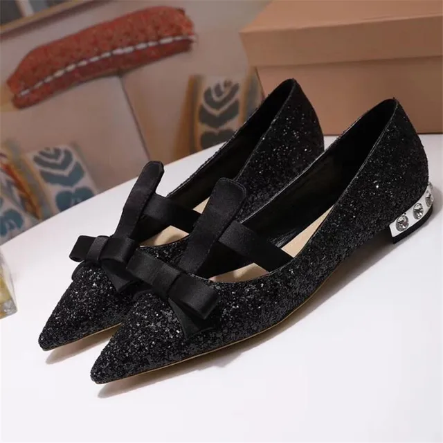 Buy Newest Bling Sequined Rhinestone Flat Shoes Woman