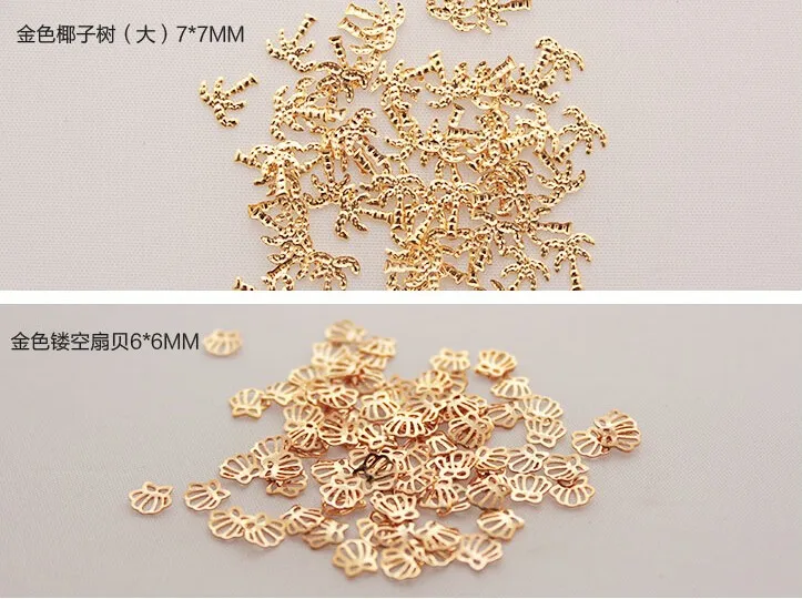 Estrela do Mar Lote Concha Pineappler Aolly Metal Unha Parafuso Prisioneiro Decoração 3mm 5mm 10000 Pçs - 3d 7 Beleza e saúde