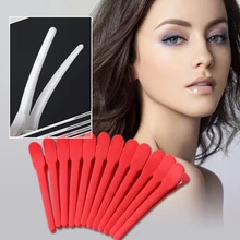 12 шт. черный пластиковый одинарный зубец DIY прическа Аллигатор заколка для волос длиной 10,2 см