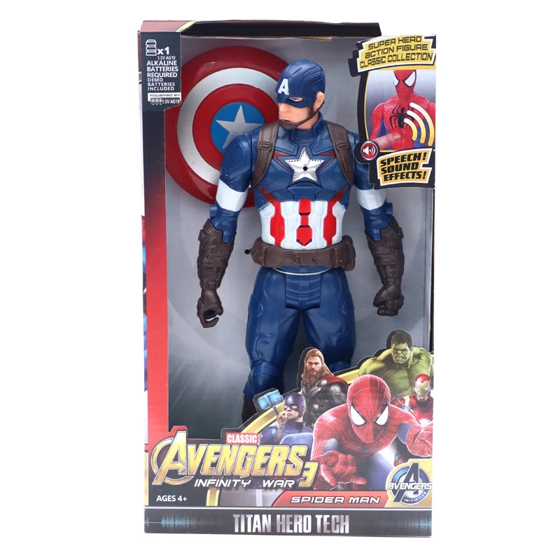 Marvel Avengers ENDGAME LED Super Heros Captain America Iron man Spider man hulk thor thanos Action Figure Toys Iron spider man (21)