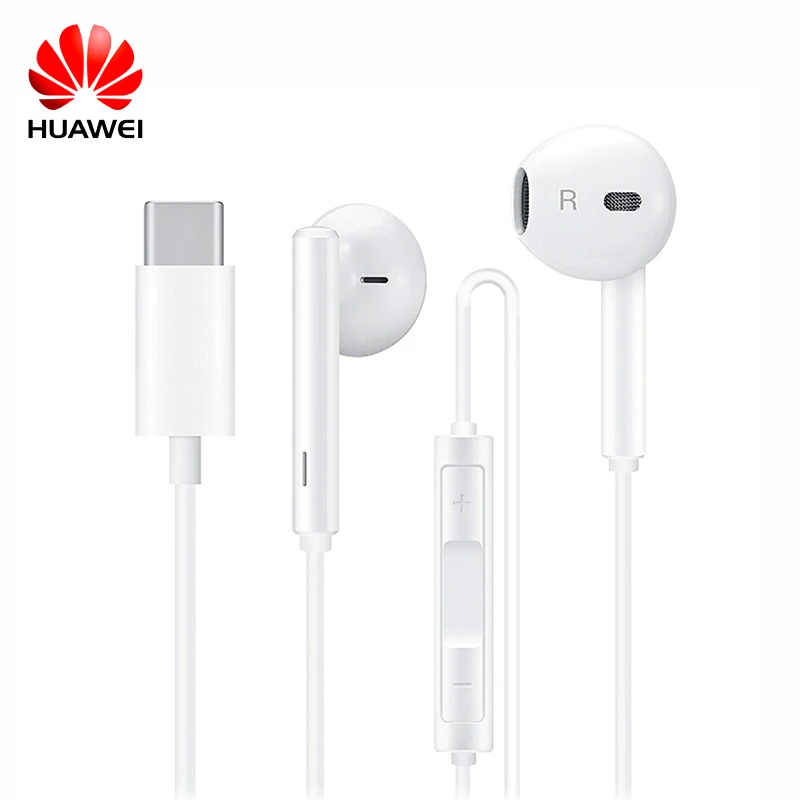 

Original Huawei Honor USB Type-C Earphones with Mic In-Ear earphone for Huawei Mate 10 / Mate 10 Pro Honor 9 Smartphones CM33