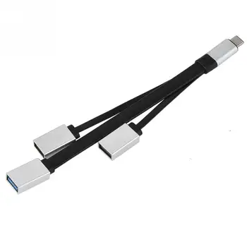 

1000Mbps Data Transmission Type C Hub USB3.0 2 USB2.0 USB 3.1 Type-C Hub for MacBooK Air black For Windows 2003
