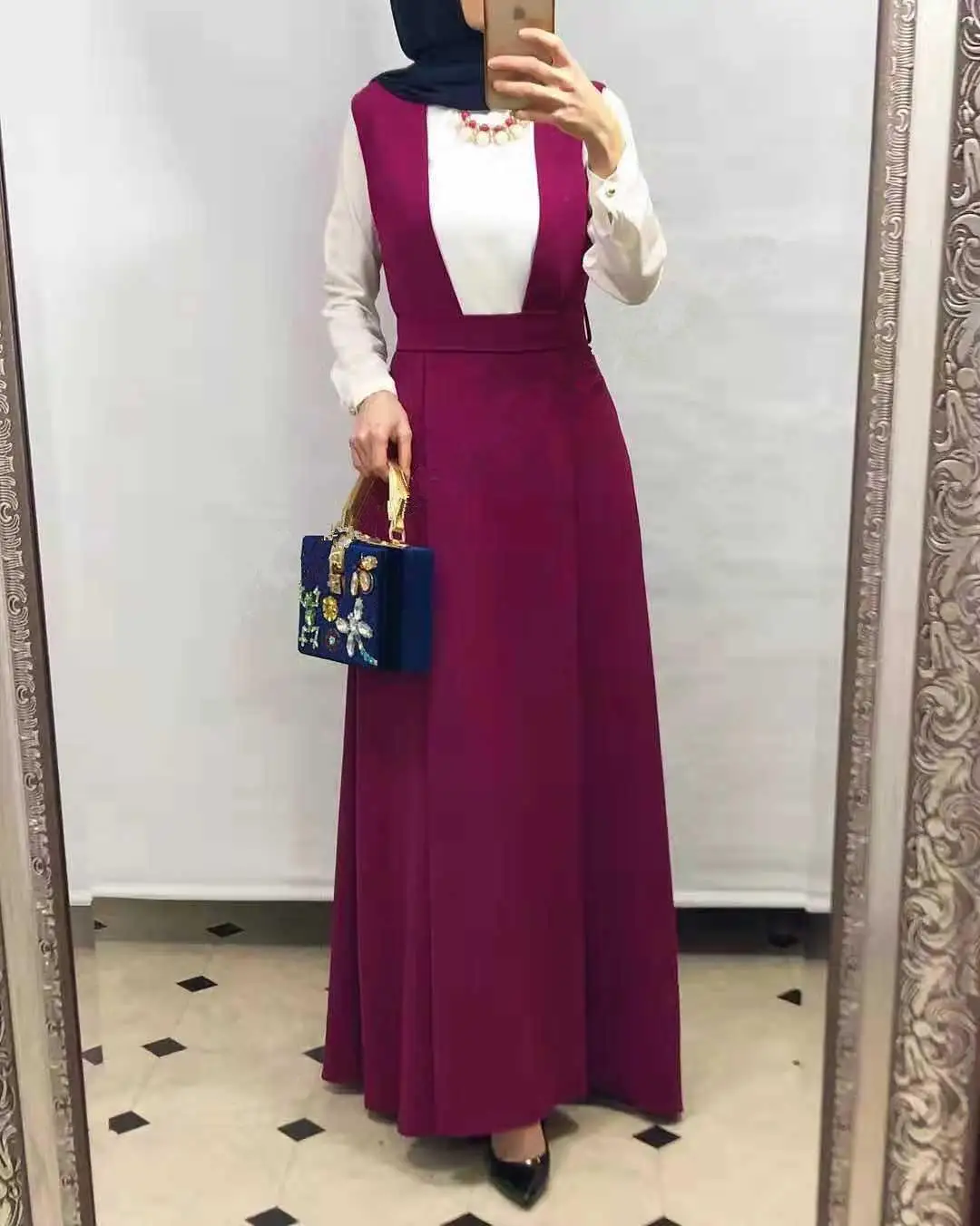 Женское платье на бретельках Abaya кафтан в арабском стиле для лета|Мусульманская