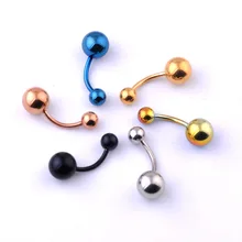 Top Sale Stainless Steel Jewelry Body Piercing Jewelry Round Navel Belly Button Ring For Women