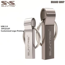 Suntrsi, 5 шт./лот, металлический USB флеш-накопитель, водонепроницаемый, 4 ГБ, 8 ГБ, 16 ГБ, флешка, цена, флеш-накопитель, индивидуальный логотип, USB флешка 2,0