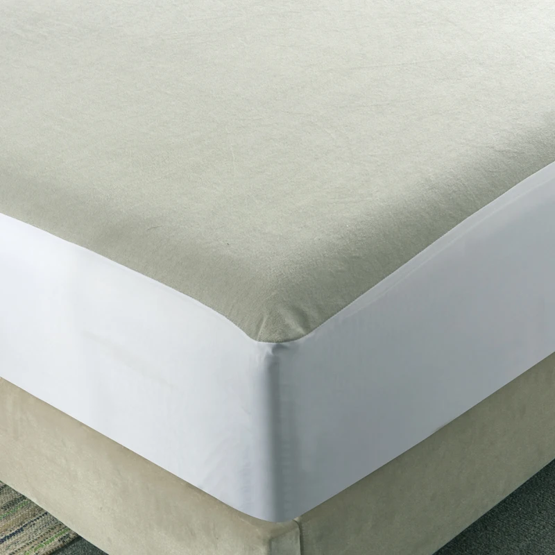 Light Gray Cotton 1Pcs Smooth Waterproof Mattress For Box Spring Mattress Cover Bed Mat BedBug Wetting Proof And Hypoallergenic Light Gray Cotton 1Pcs Smooth Waterproof Mattress For Box Spring Mattress Cover Bed Mat BedBug Wetting Proof And Hypoallergenic
