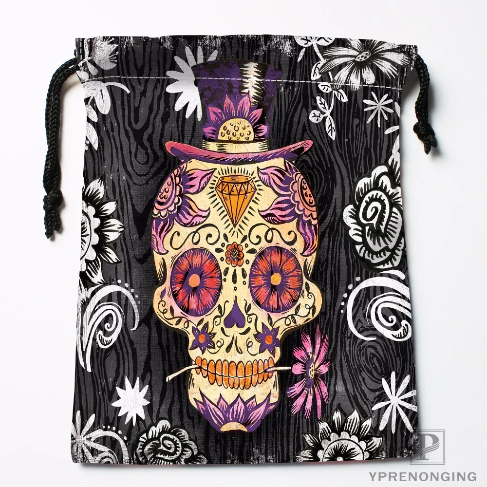 Custom Hollywood Undead Sugar Skulls Drawstring Bags Travel Storage Mini Pouch Swim Hiking Toy Bag Size