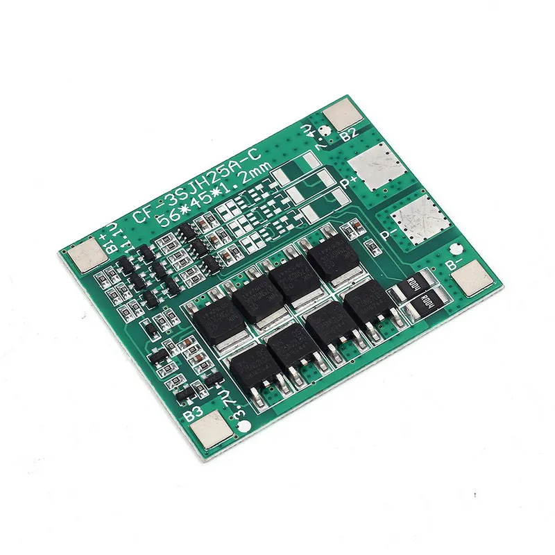 18650 зарядное устройство модуль зарядки защита 25A 3 S PCB BMS плата полимерная литиевая батарея 3 серийный 12 в 3,7 Lipo Li-ion