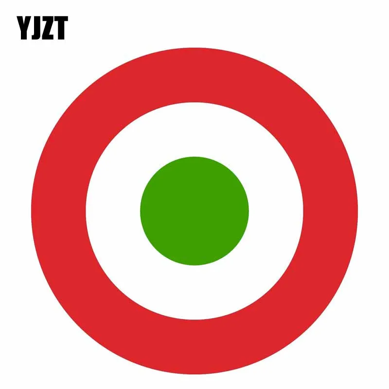 

YJZT 15CM*15CM Car Window Italy Air Force Round Car Sticker Creative Decal 6-1619
