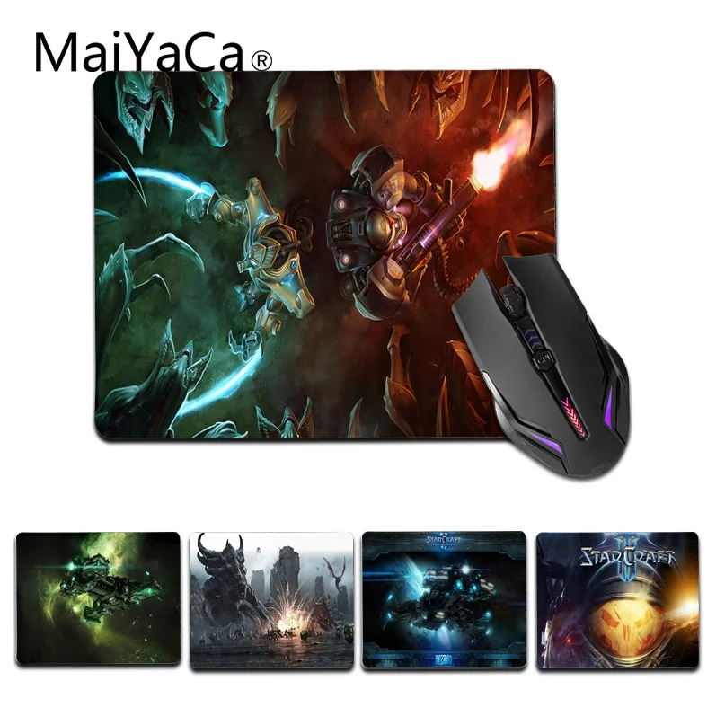 Резиновый коврик для мыши MaiYaCa Starcraft Terran Dreadnought размер 25x29 см | Компьютеры и офис
