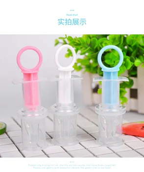 

Factory Direct Sales Baby silicone Feeder Syringe Type feeder nipple type feed anti-choking feeding device