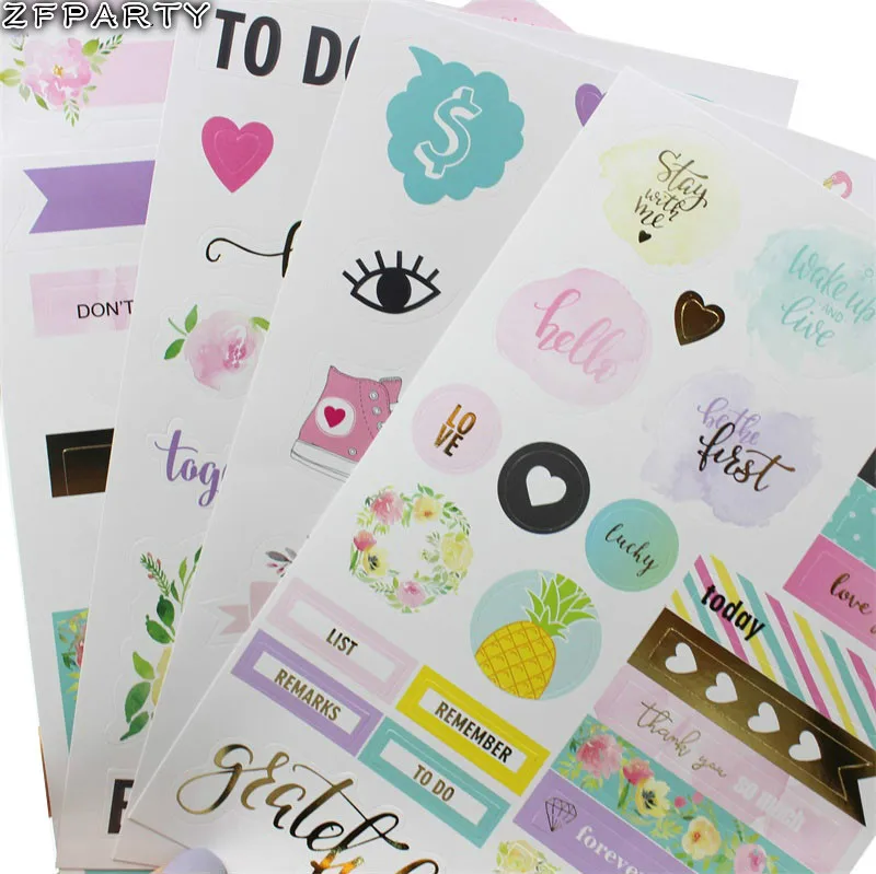 

ZFPARTY Enjoy Life Self- adhesive Paper Sticker for Scrapbooking/ DIY Crafts/ Card Making Decoration
