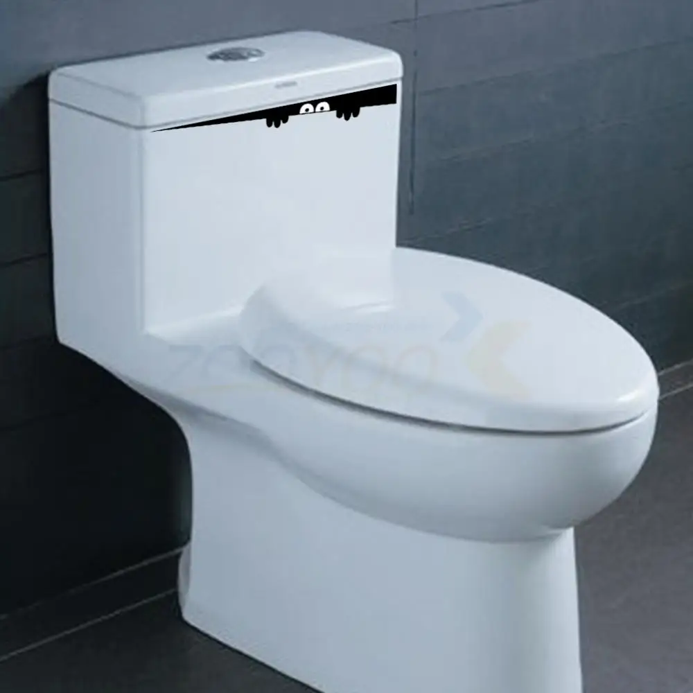 

2pcs/lot Funny Peep Hello Removable Toilet wall stickers toilet Washing room decoration Mural Art Wall Decals ZYVA-304