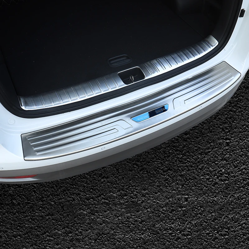 Lsrtw2017 Нержавеющая сталь багажник автомобиля задняя защита доска для hyundai Tucson - Название цвета: product picture 10