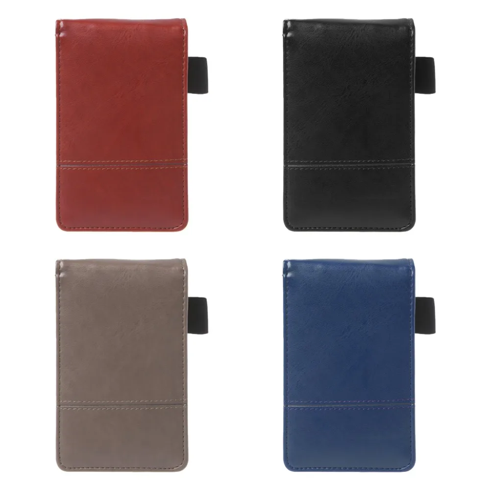 

Pocket A7 Notebook Leather Cover Notepad Memo Diary Planner With Calculator Business Work Office Supplies
