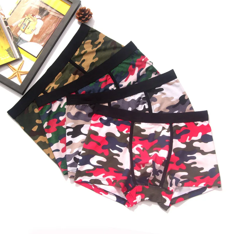 Buy Boxer Men Camouflage Boxer Homme Mens Underwear
