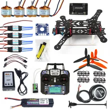 F11859-F Full Set Drone Quadrocopter Aircraft Kit 300H 300mm Frame 6M GPS APM 2.8Flight Control Flysky FS-i6 Transmitter