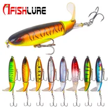 1PCS Fishing Lures Propeller Rotate tender tail 13G/10CM exhausting synthetic bait floating water swimming pencil bait fishing sort out