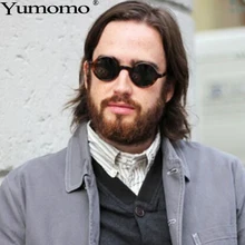 Винтажные круглые очки в оправе для женщин и мужчин, новые оригинальные очки Peonlity, ультралегкие очки для близорукости, черные мужские плоские зеркальные очки UV400