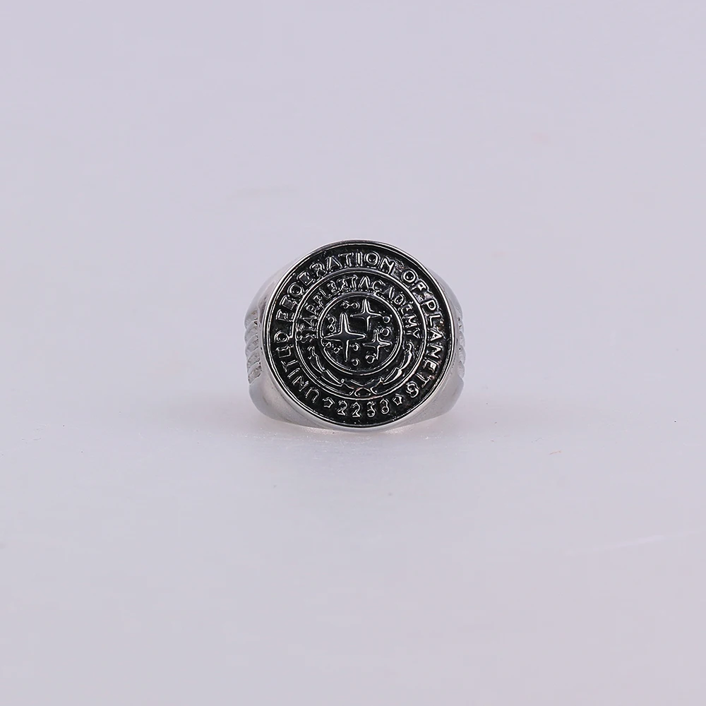 Star Trek Ring Star Trek Into Darkness Starfleet Academy Ring Accessories Cosplay Metal Rings Man Woman Ring Halloween Party (2)