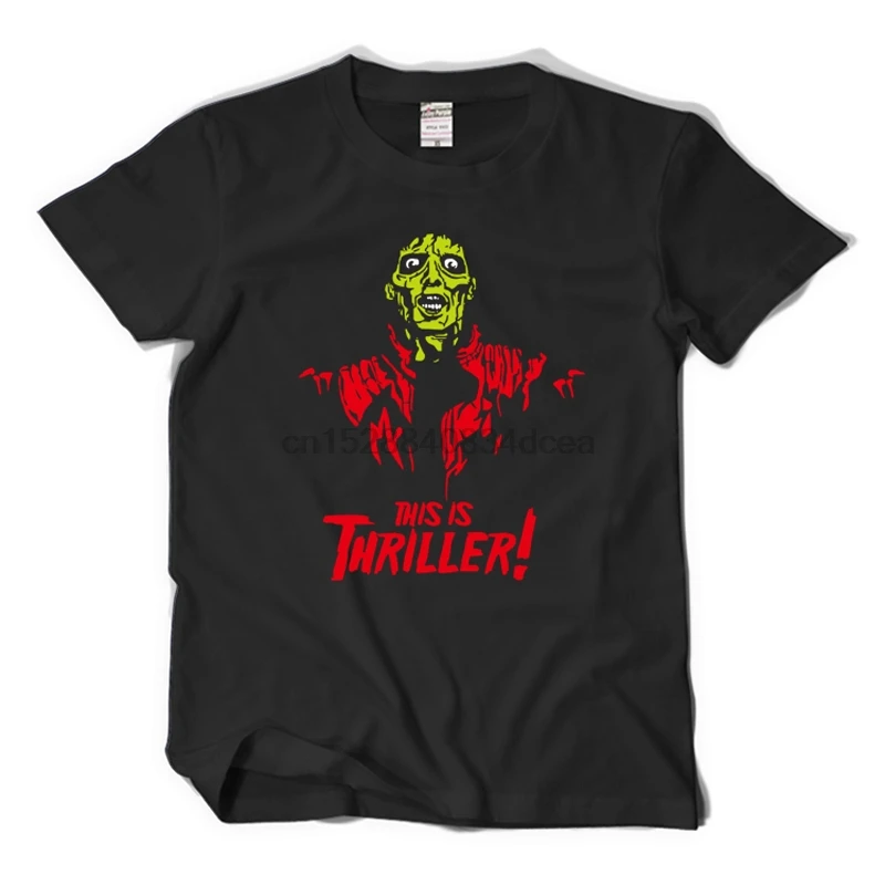 Newest Funny Mens T Shirts Fashion 2019 Michael Jackson There Is Thriller Tshirts Tee Cotton Print O Neck Big Size Star Style |