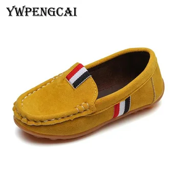 

Size 21-36 Kids Shoes Boys Loafers Spring Autumn Baby Toddler Boy Shoes Soft Flock PU Leather Boys Shoes